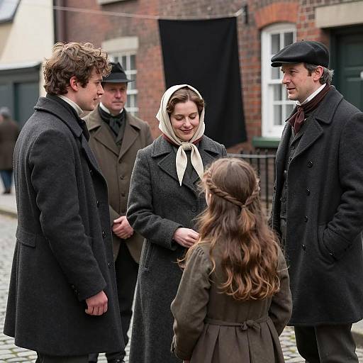 19th Century Winter Street Scene