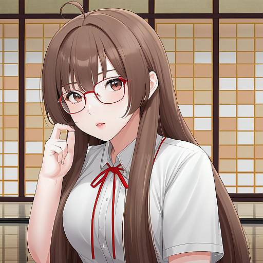 Illustration of Hasegawa chisame, mahou sensei negima! in the style of Kanta (kanta 077)