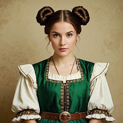 Humorous Medieval Portrait of a Woman