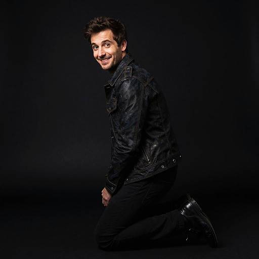 Eastern European Man Portrait in Chagall Style