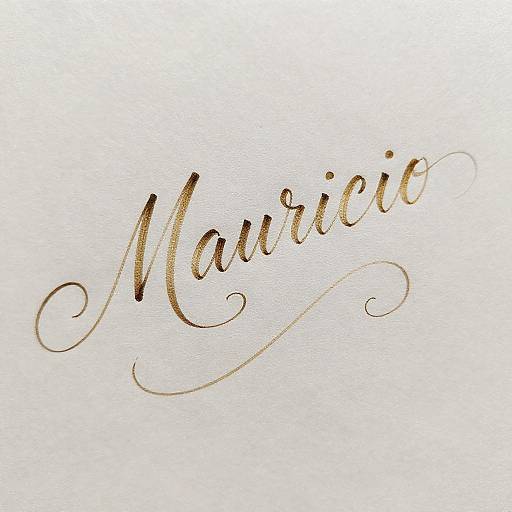 Elegant Gold Calligraphy Script