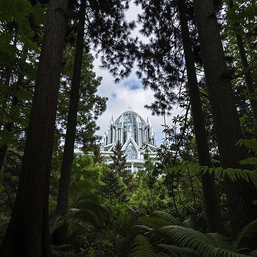 Dreamy Forest with Crystal Palace