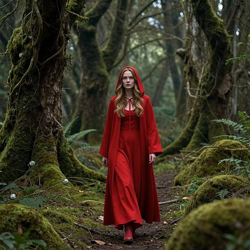 Red Riding Hood in Enchanted Forest
