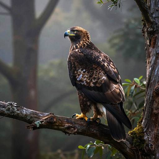 Majestic Eagle on Ancient Tree