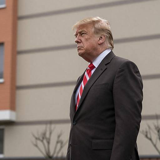 Profile of a Middle-Aged Man in Suit