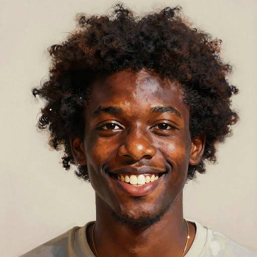 Radiant Portrait of Black Person