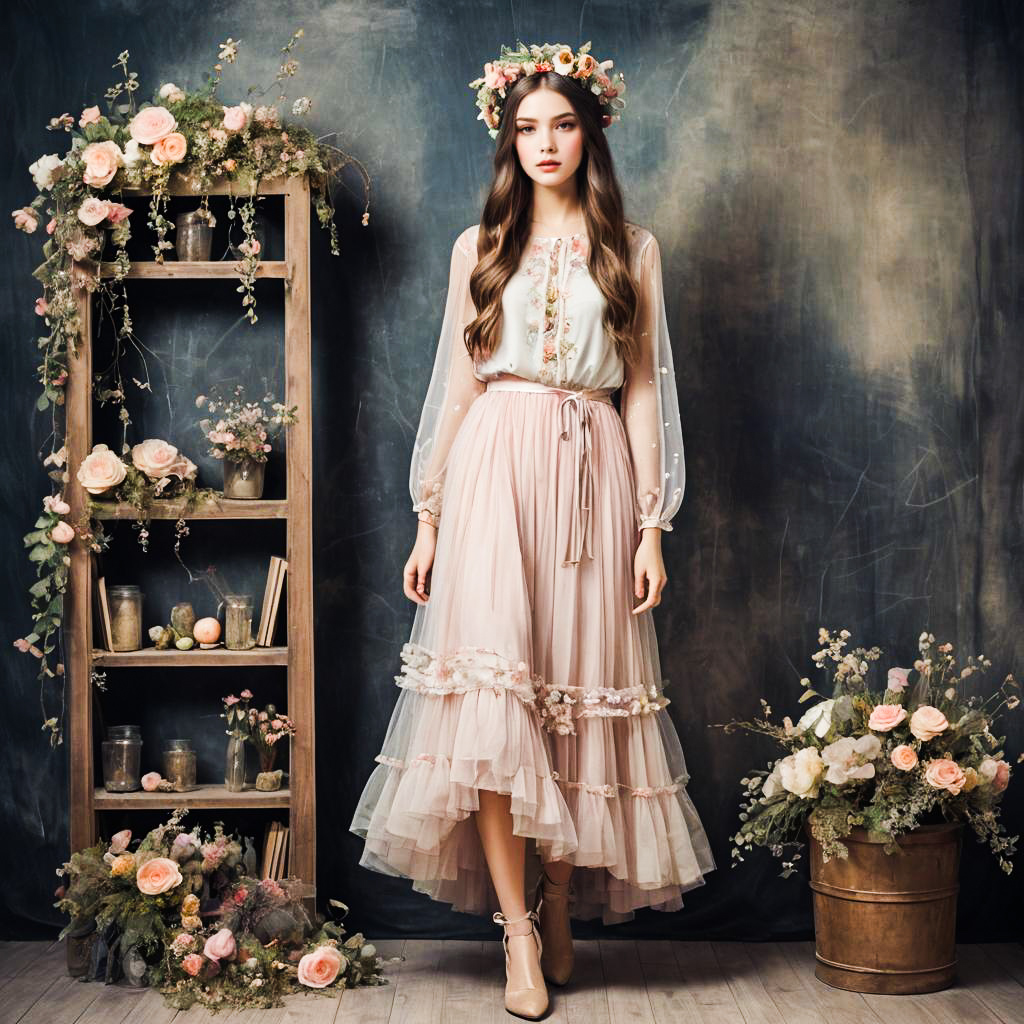 Whimsical Fairy Inspired Fashion Portrait