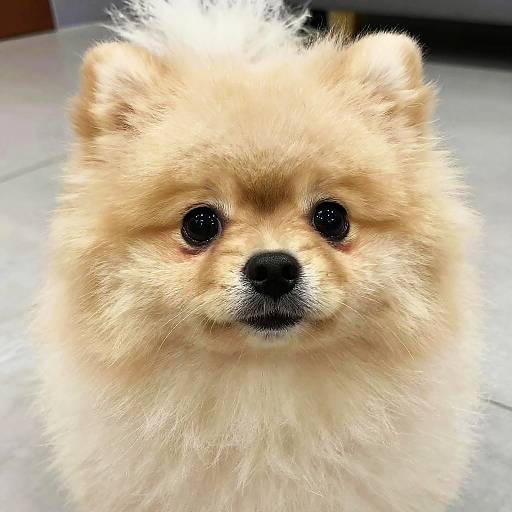 Adorable Fluffy Pomeranian Close-Up