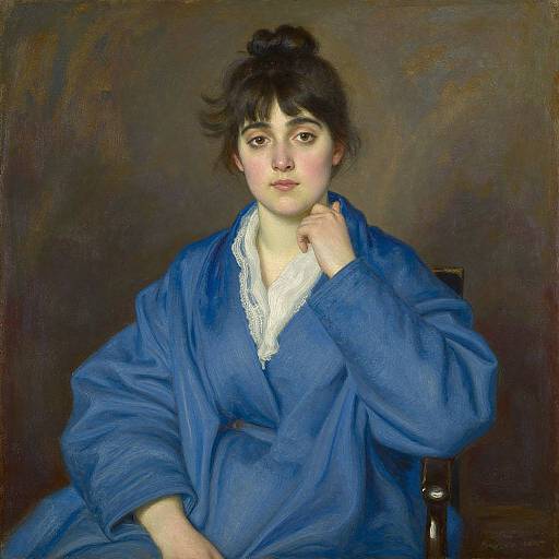 Woman in Blue by Musatov