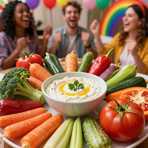 Vibrant Rainbow Vegetable Party