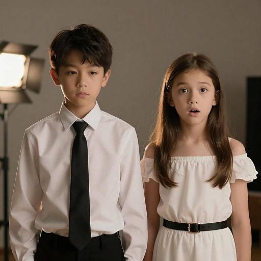 Dimly Lit Close Portrait with Backlight