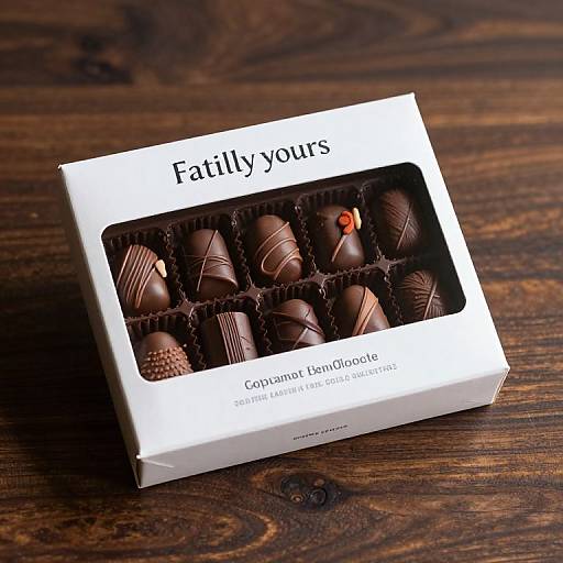 Photograph of a white box of gourmet 