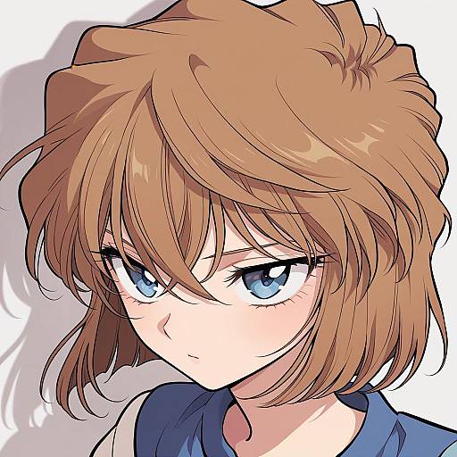 Illustration of Haibara ai, meitantei conan in the style of Meremero