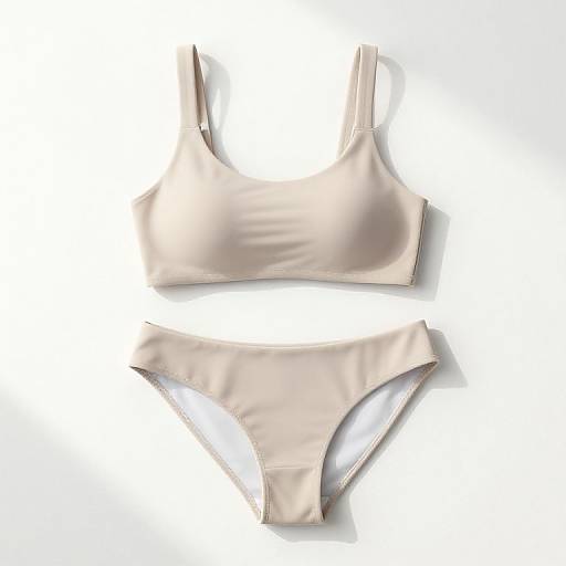 Minimalist Two-Piece Bikini on Beach