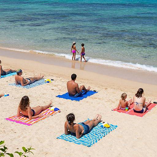 Vibrant Summer Beach Scene