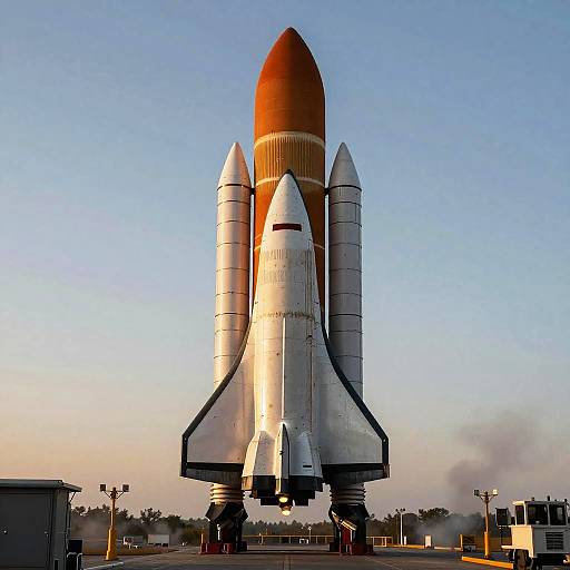 Hyper-detailed Realistic Space Rocket Drawing