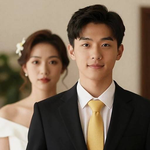 Young Couple in Formal Attire