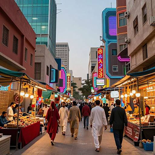 Vibrant Modern Pakistani Urban Scene