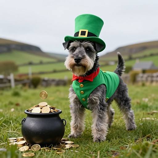 Kerry Blue Terrier Leprechaun Fantasy