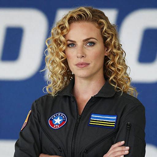 Portrait of a Woman in Flight Suit