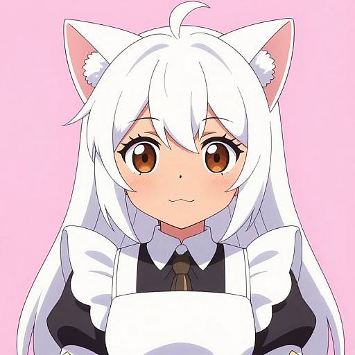 Anime Cat Maid Gamer Girl