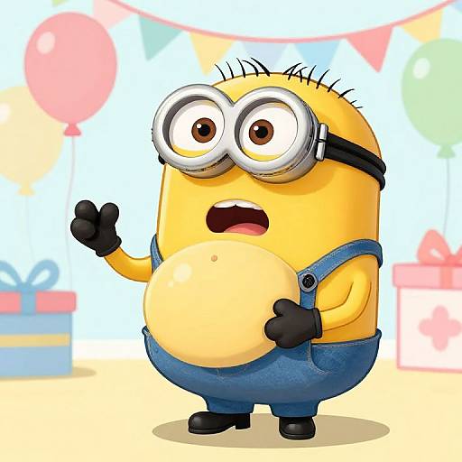 Humorous Pregnant Minion Cartoon