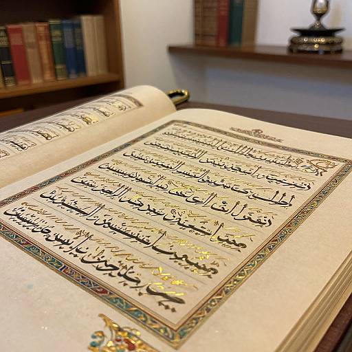 Handmade Quran Manuscript with Calligraphy