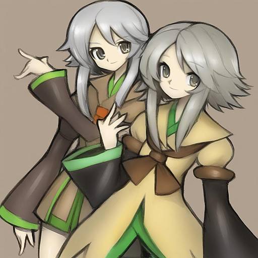 Illustration of Houlen yabusame, len'en in the style of Dakusuta