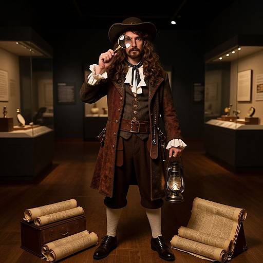 Vintage Explorer Costume with Mystical Flair