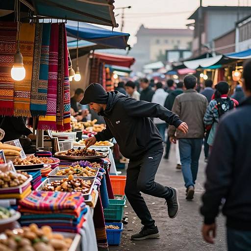 Dawn Market Pickpocket Action