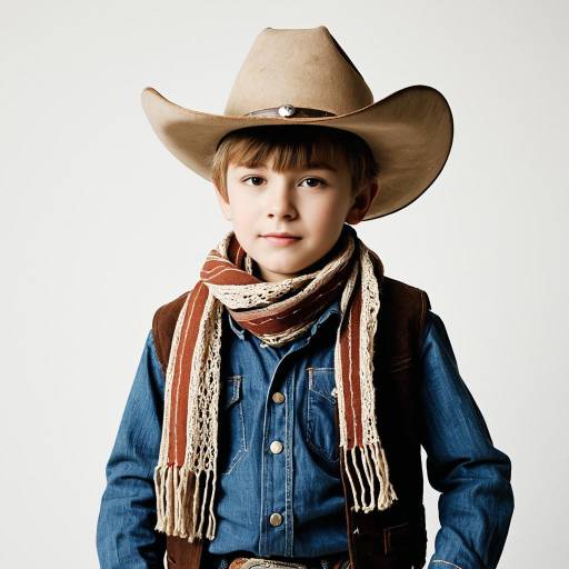 Young Boy in Cowboy Costume