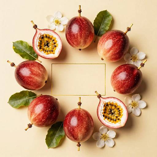 Light Painting Red Passion Fruits Art