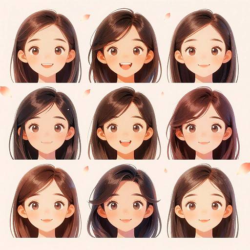 Joyful Clean Girl Emojis with Pastels