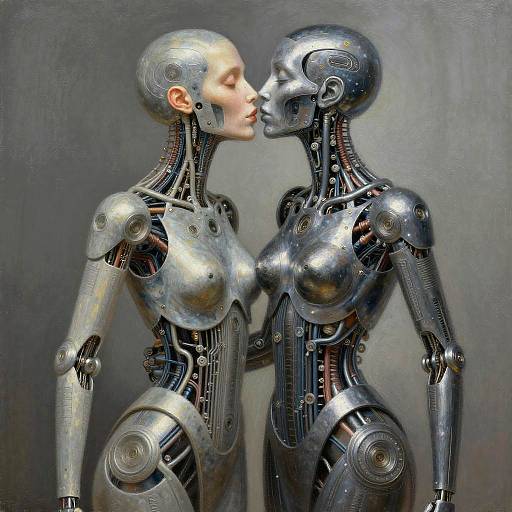 Cybernetic Lovers in Beksinski Style