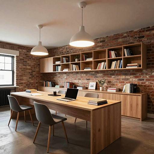 Cozy Low Ceiling Attic Office