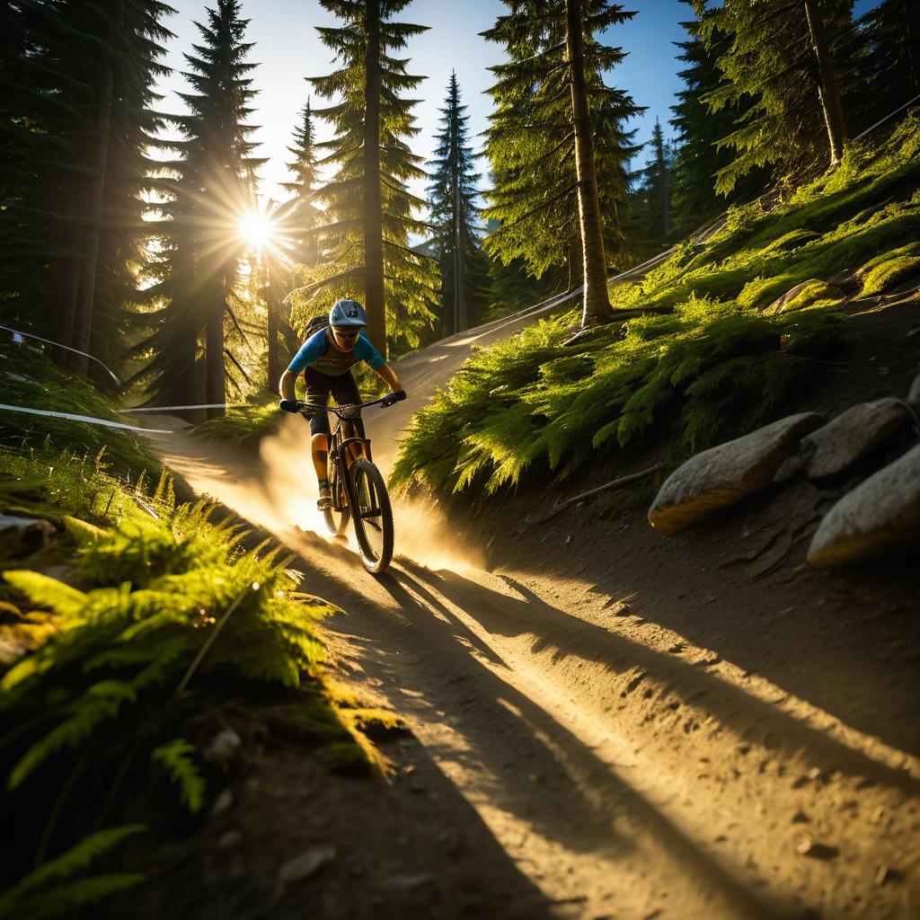 Dramatic Mountain Biker Race in Whistler