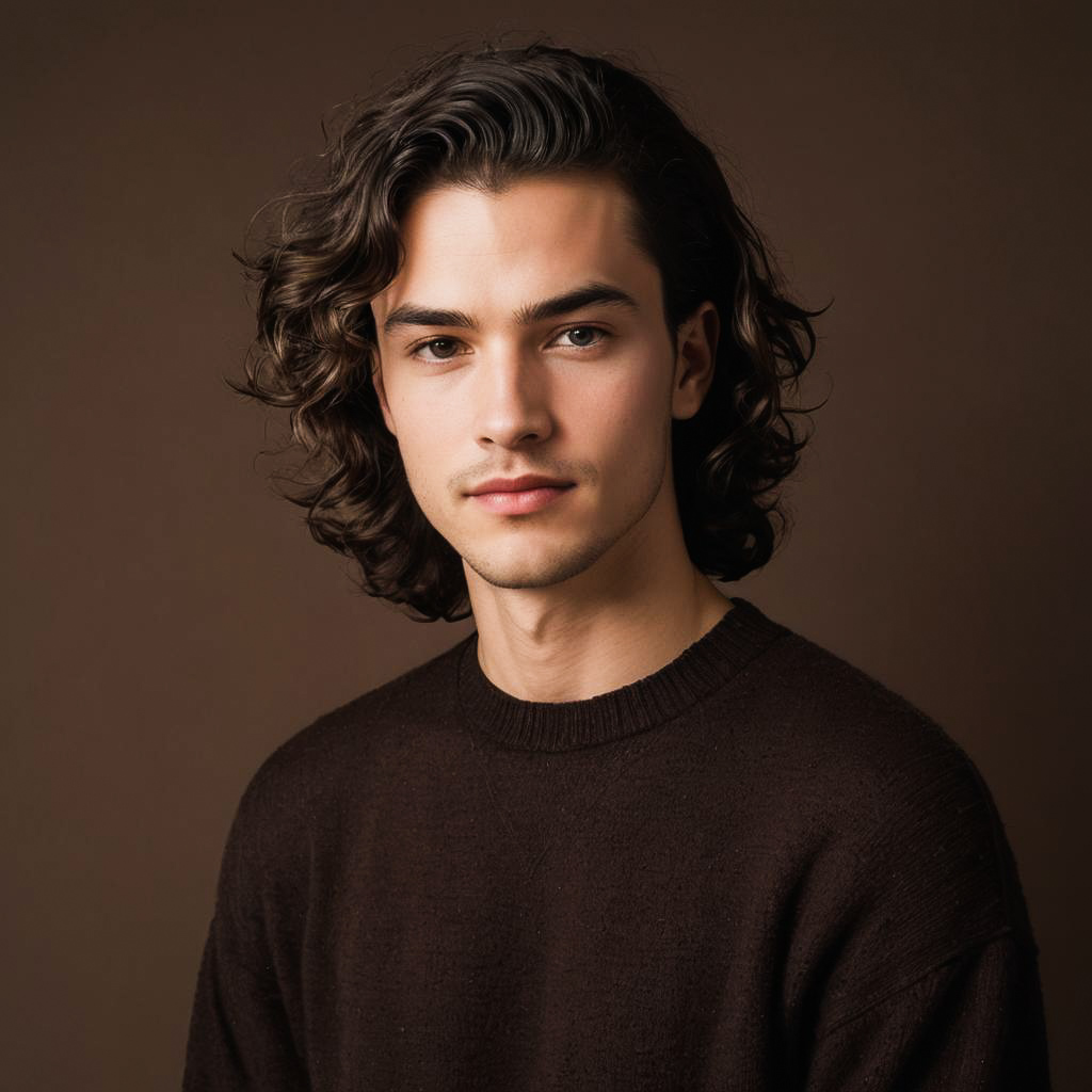 Stylish Portrait of Joyful Young Man