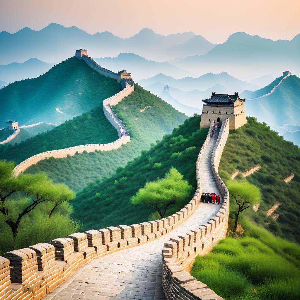 Serene Great Wall of China Scene