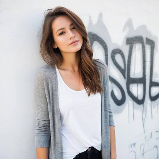 Casual Urban Fashion Portrait of Young Woman