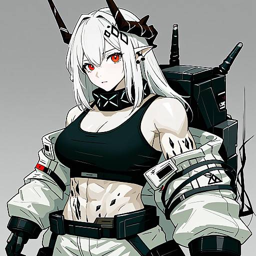 Illustration of Mudrock (elite ii) (arknights), arknights in the style of Biyon