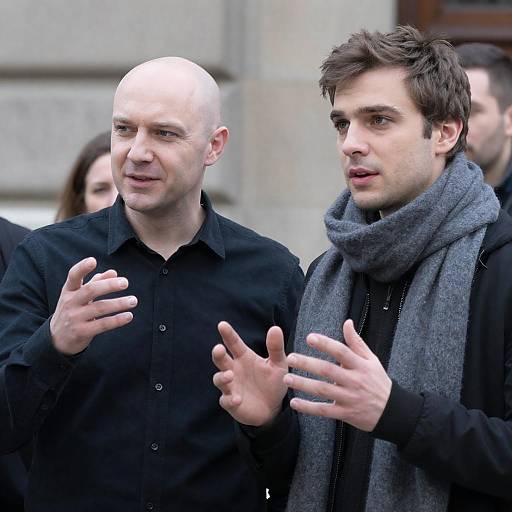 Dynamic Outdoor Interaction Between Two Men