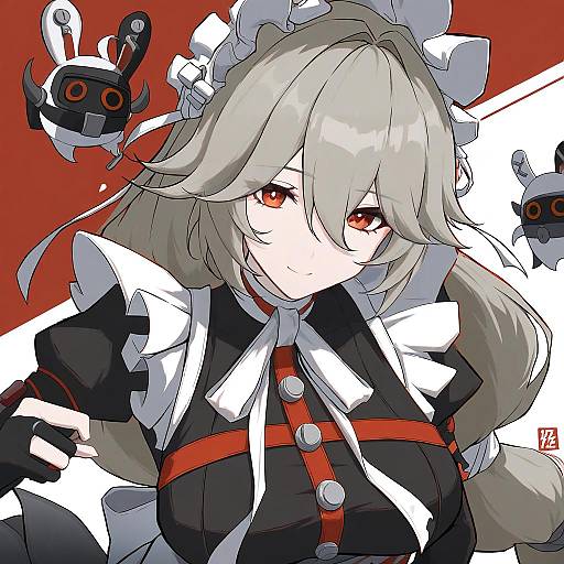 Illustration of Alexandrina sebastiane, zenless zone zero in the style of Neve (morris-minicooper)