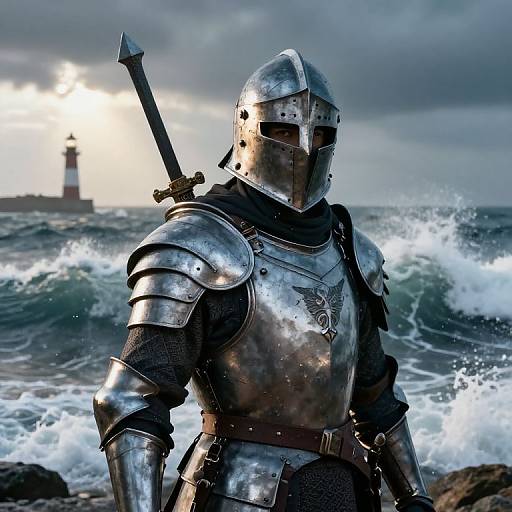 Warrior Double Exposure Seascape