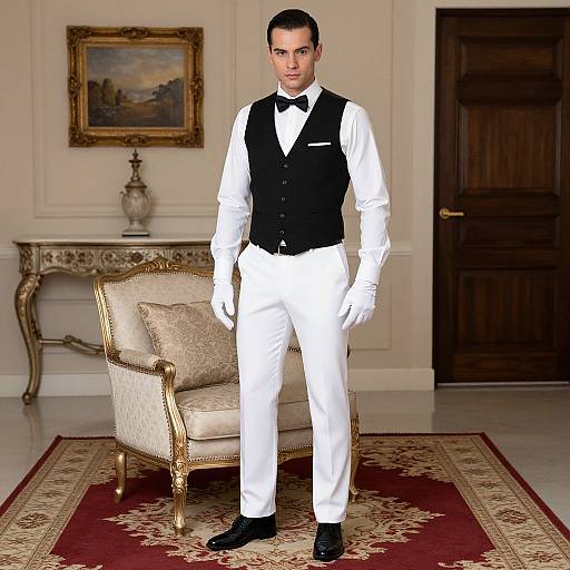 Confident Man in Elegant Attire