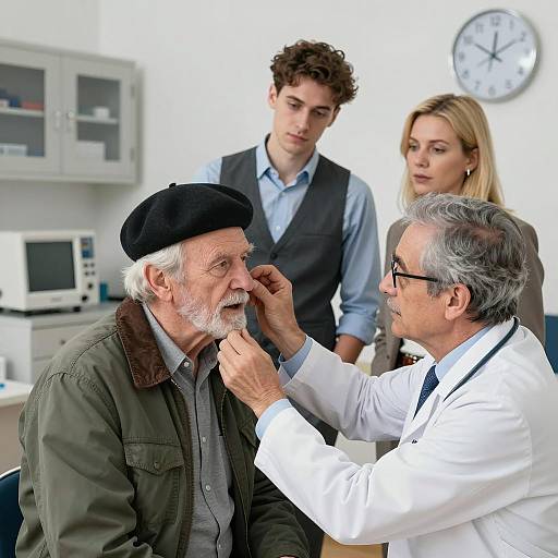 Scene in a Doctor's Office with Patients