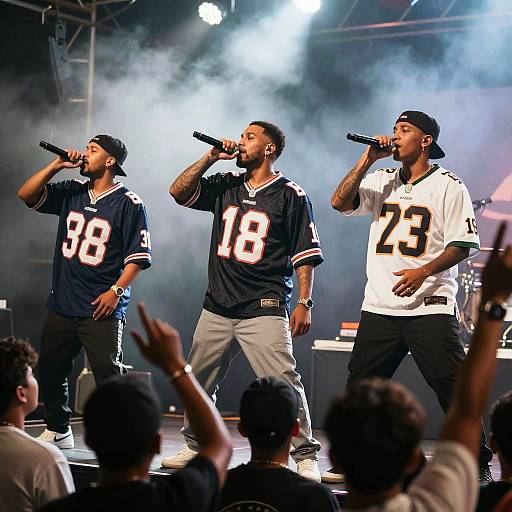 Energetic Hip-Hop Concert with Rappers