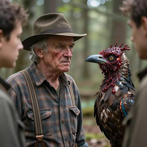 Mysterious Encounter in the Forest