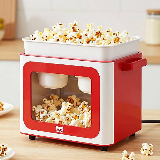 Vibrant Compact Countertop Popcorn Machine
