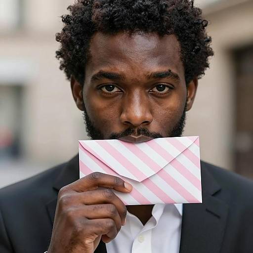 Sophisticated Man with Envelope