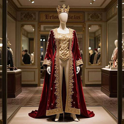 Regal Mannequin in Lavish Store Display